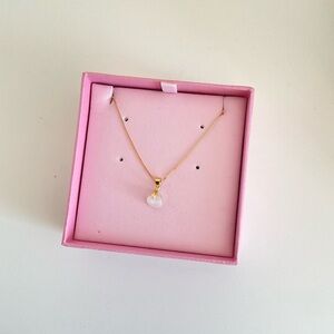S925 Gold Plated Natural Moonstone Necklace